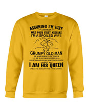 Load image into Gallery viewer, A Spoiled Wife Of An October Grumpy Old Man Birthday Meaningful Gift Sweatshirt
