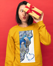 Load image into Gallery viewer, Magical Gray Couple African Parrot Gift For Bird Lovers Sweatshirt
