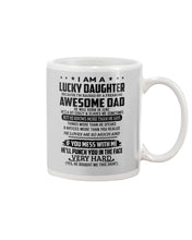 Load image into Gallery viewer, Lucky Daughter Of A June Freaking Awesome Dad Birthday Gift Mug
