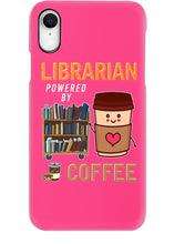 Load image into Gallery viewer, Librarian Powered By Coffee  Custom Design For Book Lovers Phone case
