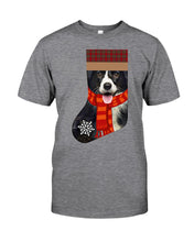 Load image into Gallery viewer, Santa Border Collie In Stock Gift For Dog Lovers Guys Tee
