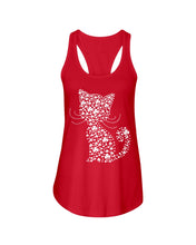 Load image into Gallery viewer, Cat With Clover Lucky Great Gift For Cat Lovers Ladies Flowy Tank
