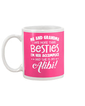 Load image into Gallery viewer, Me And Grandma Are More Than Besties Custom Gift For Family Mug
