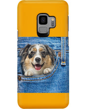 Load image into Gallery viewer, Australian Shepherd In Denim Pocket Gift For Dog Lovers Phone case
