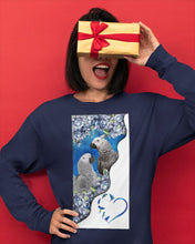 Load image into Gallery viewer, Magical Gray Couple African Parrot Gift For Bird Lovers Unisex Long Sleeve
