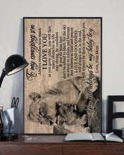 Load image into Gallery viewer, Gift For  Son You'll Always Be My Baby Boy  Custom Design Vertical Poster
