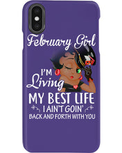 Load image into Gallery viewer, Betty Boop February Girl Living My Best Life Birthday Meaningful Gift Phone case
