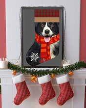 Load image into Gallery viewer, Santa Border Collie In Stock Gift For Dog Lovers Vertical Poster
