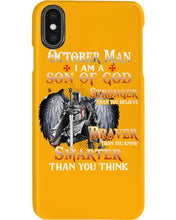 Load image into Gallery viewer, October Man Son Of God Birthday Meaningful Gift For Men Phone case
