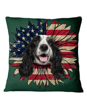Load image into Gallery viewer, English Cocker Spaniel US Sunflower Gift For Dog Lovers Pillow Cover
