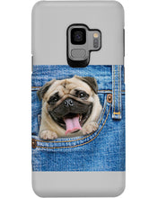 Load image into Gallery viewer, baby Pug In Denim Pocket Gift For Dog Lovers Phone case
