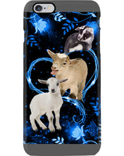 Load image into Gallery viewer, Lovely Phone Case Twinkling Blue Heart Gift For Goat Lovers Phone case
