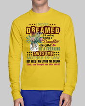 Load image into Gallery viewer, Protea Being A Daughter In Law Of A Freaking Awesome Mother In Law Gift For Women Unisex Long Sleeve
