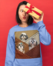 Load image into Gallery viewer, Three Cute Shih Tzu In Bag Gift For Dog Lovers Sweatshirt
