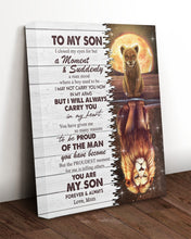Load image into Gallery viewer, To Be Proud Of The Man You Have Become Mom Gift For Son Matte Canvas
