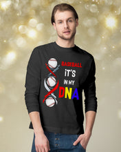 Load image into Gallery viewer, Baseball Be My DNA Gift For Sport Lovers Unisex Long Sleeve
