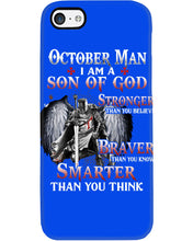Load image into Gallery viewer, October Man Son Of God Birthday Meaningful Gift For Men Phone case
