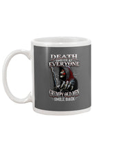 Load image into Gallery viewer, Death Smiles At Everyone Grumpy Old Men Smile Back Gift For Men Mug
