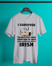Load image into Gallery viewer, Toilet Paper Shortage Of 2020 Being Quarantined With My   Irish  Personalized Nation Guys V-Neck
