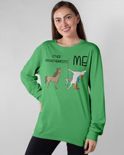 Load image into Gallery viewer, Funny Difference Between Me And Other Psychotherapists Unicorn And Horse Unisex Long Sleeve
