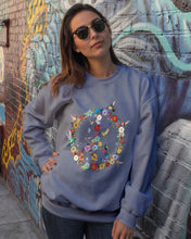 Load image into Gallery viewer, Hummingbird And Peace Sign Gift For Girls Sweatshirt
