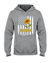 Load image into Gallery viewer, Birthday Gift For December Girl With Sunflower American Flag Retro Vintage Hoodie
