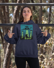 Load image into Gallery viewer, UFA Dinosaur T Rex Sky Full Of Stars Hoodie
