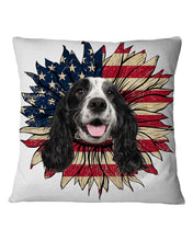 Load image into Gallery viewer, English Cocker Spaniel US Sunflower Gift For Dog Lovers Pillow Cover
