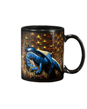 Load image into Gallery viewer, Librarian Blue Giant Dragon Brown Background Gift For Women Mug
