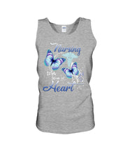 Load image into Gallery viewer, Nursing Is A Work Of Heart  Unique Custom Design Unisex Tank Top
