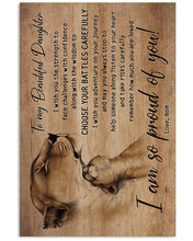 Load image into Gallery viewer, Mom Gift For Daughter With Lovely Words Remember How Much You Are Loved Vertical Poster
