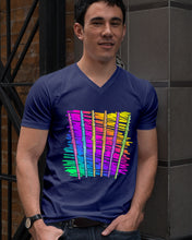 Load image into Gallery viewer, Six Flute Colorful Design Gift For Flute Lovers Guys V-Neck
