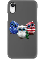 Load image into Gallery viewer, Lovely Phone Case Three Owl With US Flag Gift For Owl Lovers Phone case
