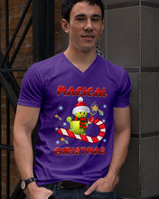 Load image into Gallery viewer, Tennis Players Magical Christmas Snowman Gift For Women Guys V-Neck
