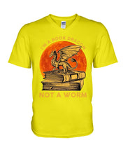 Load image into Gallery viewer, I'm A Book Dragon Not A Worm Gift For Dragon Lovers Guys V-Neck
