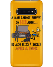 Load image into Gallery viewer, A Man Loves Beer And Dachshund Gift For Dog Lovers Phone case
