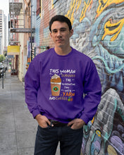 Load image into Gallery viewer, The Quarantine Time With Yarn And Coffee Gift For Women Sweatshirt
