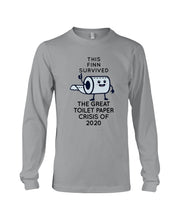 Load image into Gallery viewer, This Finn Survived The Great Toilet Paper Crisis Of 2020 Unisex Long Sleeve
