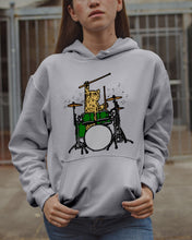 Load image into Gallery viewer, Cat Play Drum Funny Gift For Cat Lovers Hoodie
