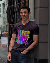 Load image into Gallery viewer, Six Flute Colorful Design Gift For Flute Lovers Guys V-Neck
