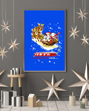 Load image into Gallery viewer, Baseball Xmas Sleigh Loading Gift For Baseball Lovers Vertical Poster
