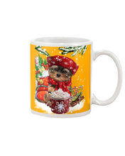 Load image into Gallery viewer, Yorkshire Terrier Loves Drinking Hot Latte Gift For Dog Lovers Mug
