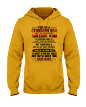 Load image into Gallery viewer, A Stubborn Son Of A Freaking Awesome Mom I Love Her Gift For Mama Hoodie
