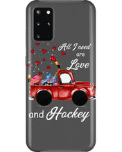 Load image into Gallery viewer, All I Need Are Love And Hockey Gift For Hockey Players Phone case
