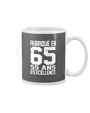 Load image into Gallery viewer, Fabrique En 66 55 Ans D’Excellence Custom Design Gift For Friends Mug

