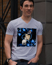 Load image into Gallery viewer, Lovely Phone Case Twinkling Blue Heart Gift For Goat Lovers Guys V-Neck
