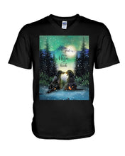 Load image into Gallery viewer, Dachshund Gift For Dog Lovers Snowy Night Together Guys V-Neck

