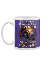 Load image into Gallery viewer, Walk Away I Am A Grumpy Old Man Who Was Born In November Birthday Gift Mug
