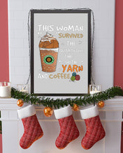 Load image into Gallery viewer, The Quarantine Time With Yarn And Coffee Gift For Women Vertical Poster
