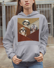 Load image into Gallery viewer, Three Cute Shih Tzu In Bag Gift For Dog Lovers Hoodie
